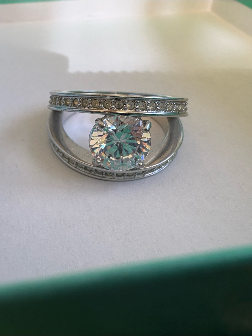 Swarovski Vitality White Ring
Size 55